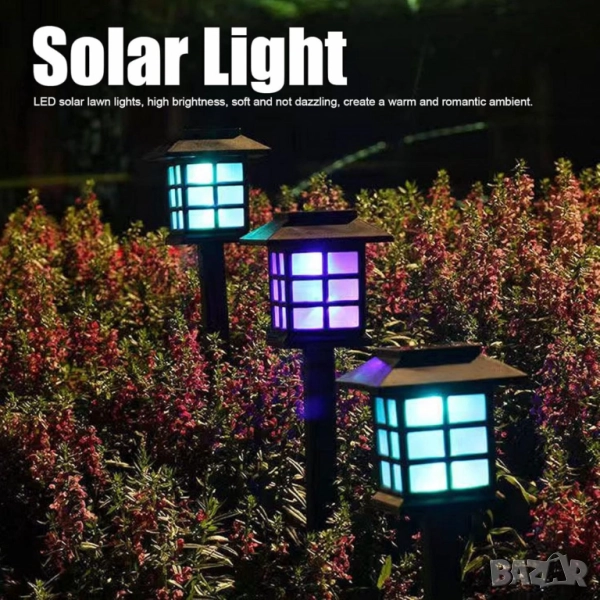 Соларна градинска лампа с ярка светлина SB-34, снимка 1