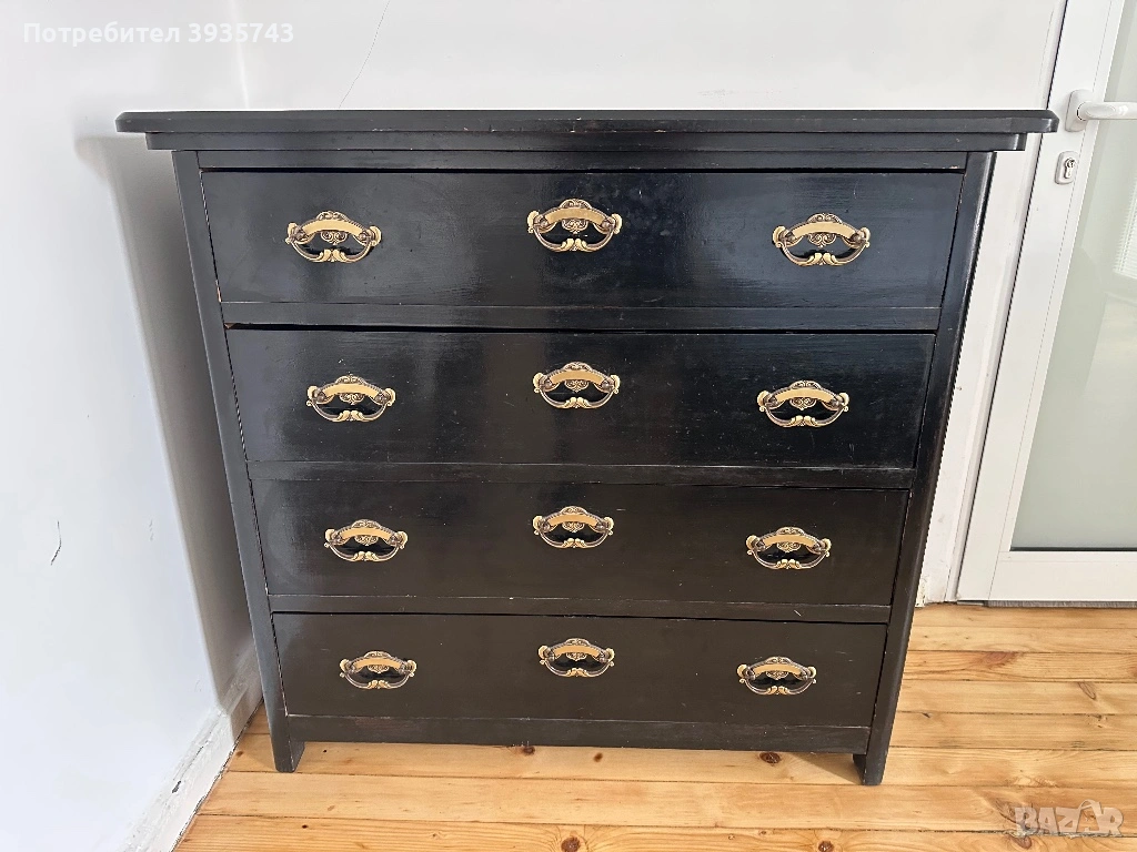 Скрин Шкаф Античен дъбов масивен , снимка 1