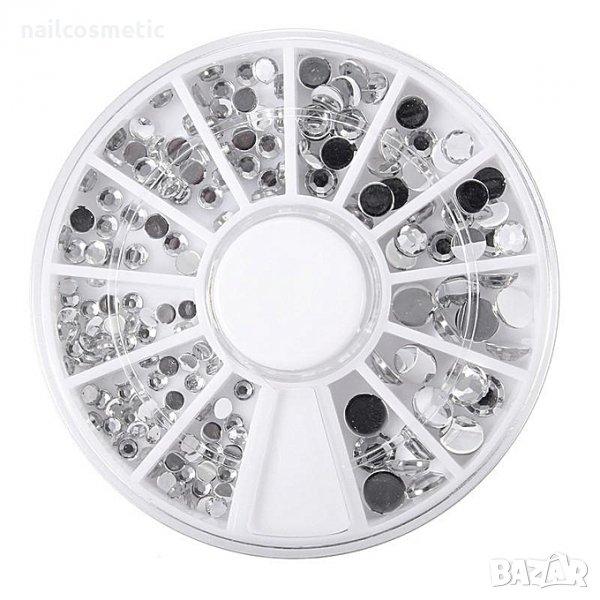 Висок клас сребърни камъчета в 6 размера, снимка 1