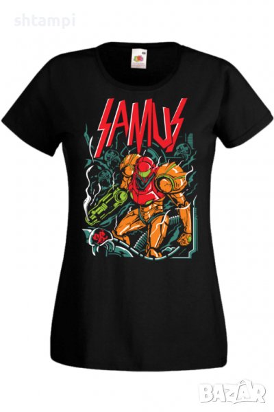 Дамска тениска Nintendo Metroid 1,Игра,Гейм,Геймър,Подарък,Изненада,Повод,Празник,Събитие,Развлечени, снимка 1