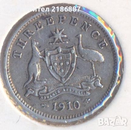 Австралия 3 пенса 1910 година, снимка 1