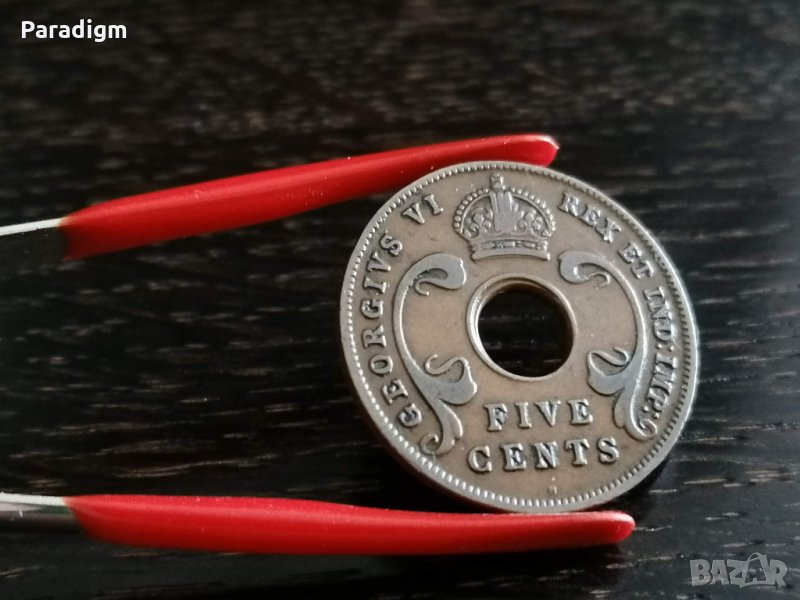 Монета - Източна Африка - 5 цента | 1935г., снимка 1