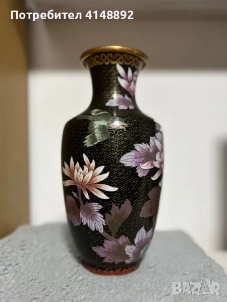 Антична китайска ваза 19 век, снимка 1