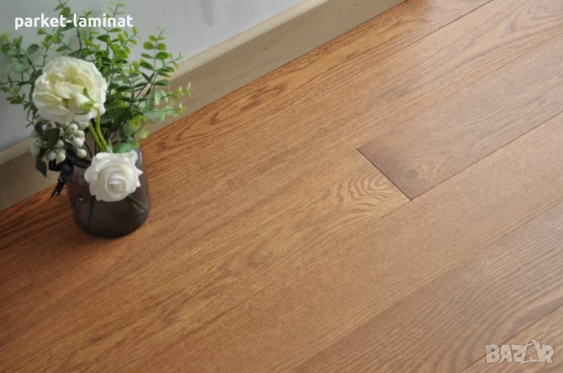 Естествен Дъбов паркет – с лак мат, снимка 1