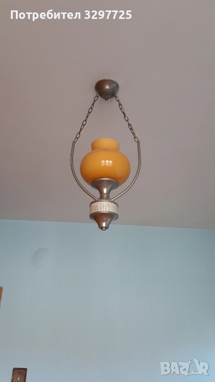 ✅Ретро абажури полилей от метал и дърво!, снимка 1