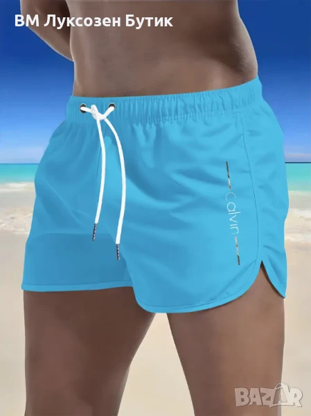 🌊 МЪЖКИ ПЛУВНИ ШОРТИ CALVIN – ЛЯТНА СВОБОДА И СТИЛ, снимка 1