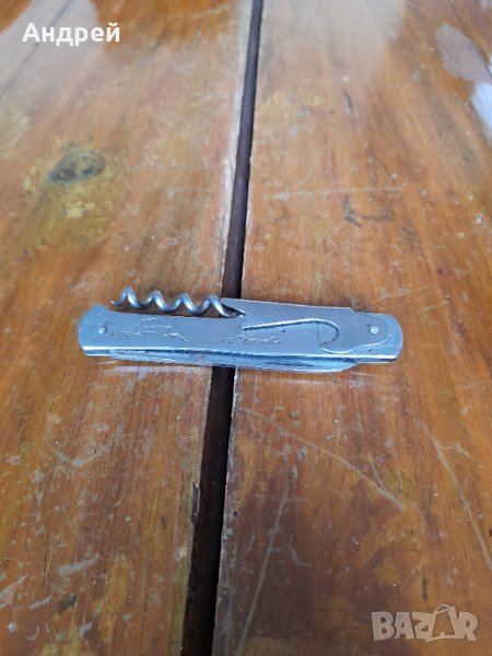 Стар джобен нож,ножче,ножка П.Денев, снимка 1