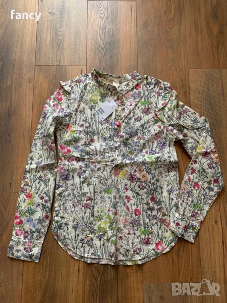 Блуза/риза с десен на цветя, снимка 1