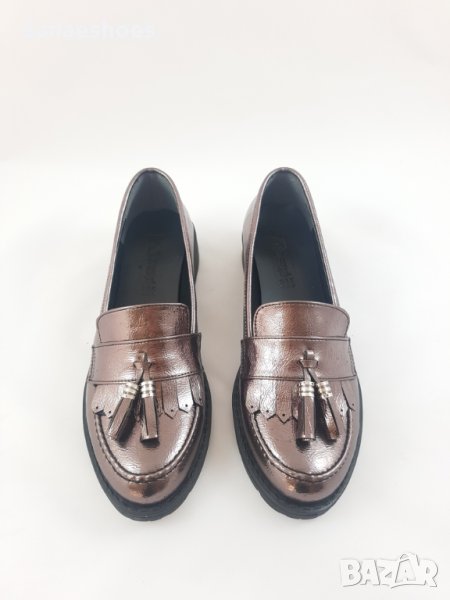 Дамски мокасини с пискюл, снимка 1