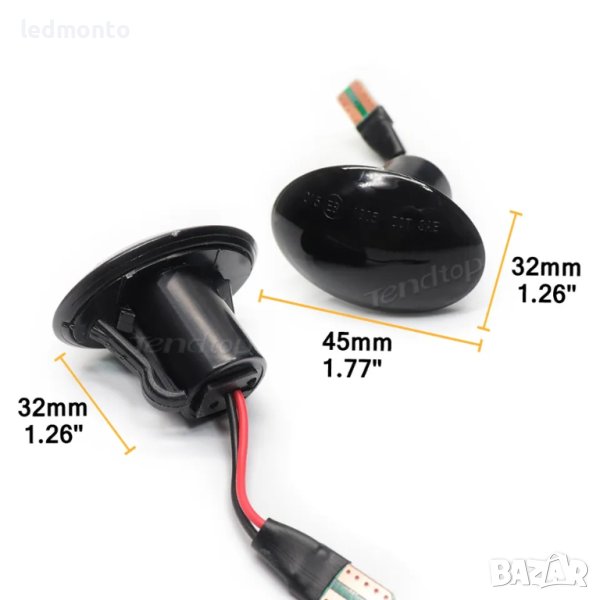 Мигачи за Fiat 500 тунинг бягащи мигачи Ланчия Lancia, Ford KA, снимка 1