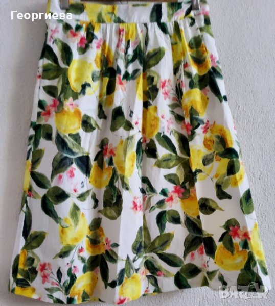 Красива памучна пола в свежи цветове, снимка 1