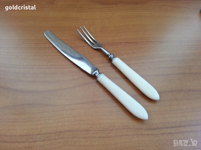 Руски десертни прибори виличка и ножче , снимка 1