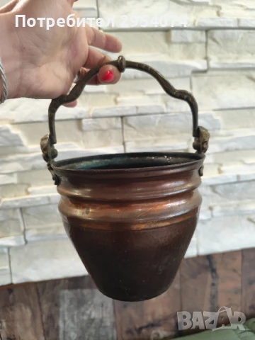 красиво медно/бакърено менче 45лв, снимка 1