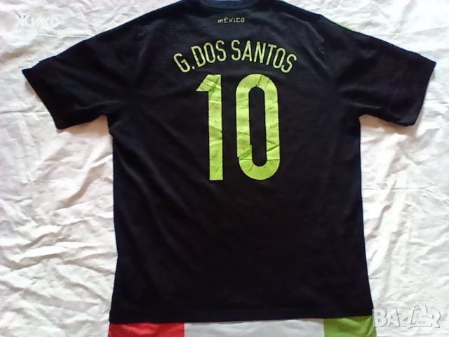 Мексико 2015/16 оригинална футболна тениска Адидас фланелка за футбол с номер 10 Giovani dos Santos, снимка 5 - Футбол - 36838151