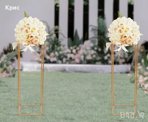 Стойка стенд за цветя за украса за сватба, снимка 5 - Други - 54186589