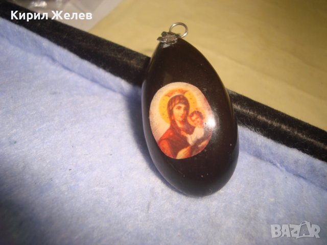 ПРАВОСЛАВНА ИКОНКА от СМОЛА РЕТРО РЕЛИГИОЗНО АРТ БИЖУ 27842 , снимка 2 - Колиета, медальони, синджири - 36903799