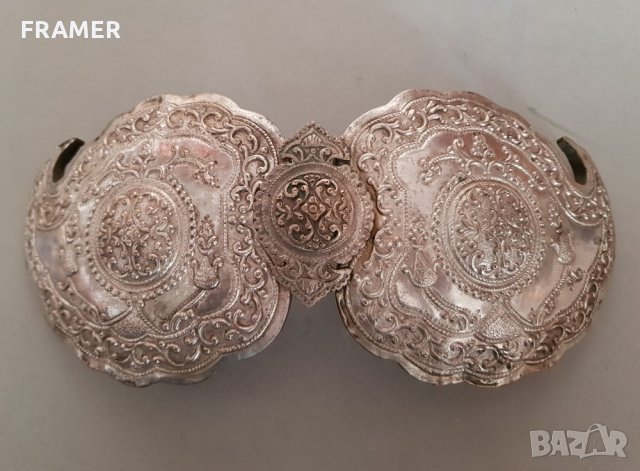 Възрожденска Македонска Пирин 1878 СРЕБЪРНА пафта пафти, снимка 3 - Антикварни и старинни предмети - 30153554