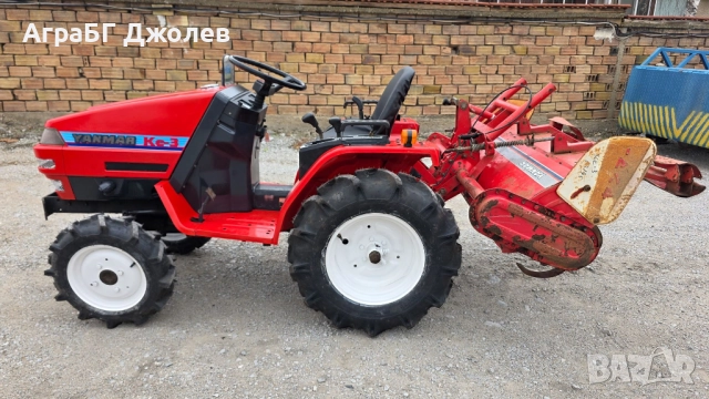 Японски трактор Yanmar KE-3 с фреза, 4х4, 13.5 кс, АраБГ Джолев, снимка 2 - Селскостопанска техника - 52130947