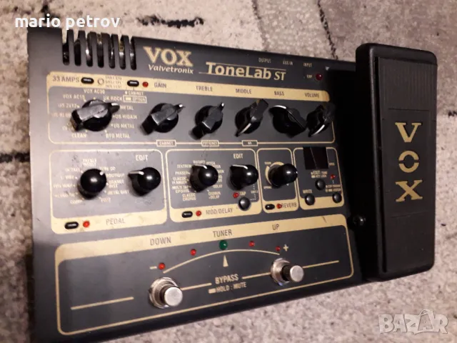 VOX TONELАB ST VALVETRONIX  Лампов процесор със сменена лампа ECC83 ,страхотен звук.ЦЕНА 250ЛВ. , снимка 6 - Други - 49853323