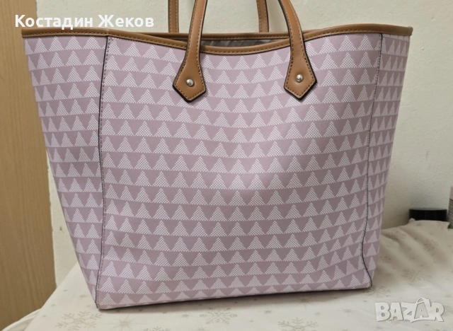  Дамска оригинална чанта със портмоне. L.Credi Munich. Като нова. , снимка 3 - Чанти - 53307947