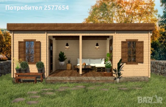 Сглобяеми дървени преместваеми къщи масив 33м2 - дървени бунгала масив, снимка 2 - Строителни материали - 44199001