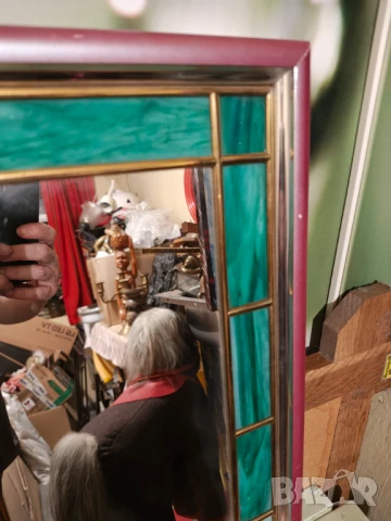 Огледало тип витраж стил тифани АРТ ДЕКО, снимка 3 - Огледала - 51031766