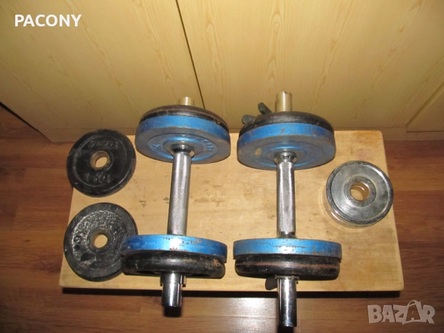  Дъмбели 2х13 кг, снимка 2 - Фитнес уреди - 51146922