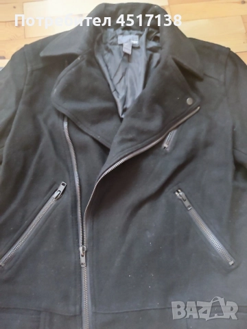 Мъжко вълнено яке H&M, снимка 3 - Якета - 56342894