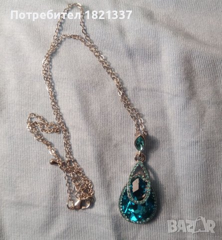 Колие с кристали , снимка 3 - Колиета, медальони, синджири - 40429445