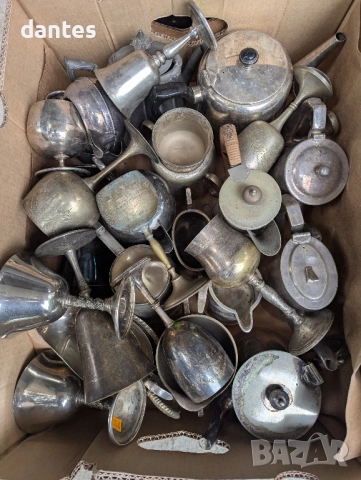 Бронзови съдове, сервизи, чайници, халби, свещници и др. – 222 бр., снимка 9 - Антикварни и старинни предмети - 51816434