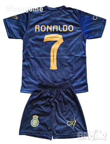 ПОСЛЕДНА БРОЙКА 164! Детски футболен екип Ал Насър Роналдо комплект Al Nassr Ronaldo , снимка 1