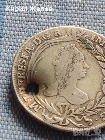 Сребърна монета 20 кройцера 1764г. Мария Терезия Виена Свещена Римска Империя 13618, снимка 6 - Нумизматика и бонистика - 42899895