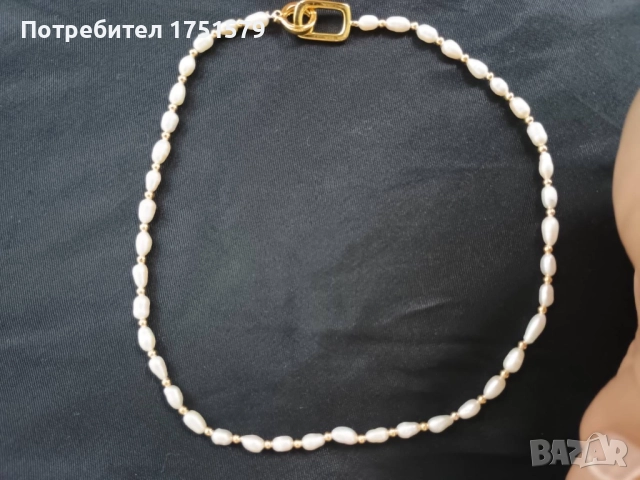 Ново колие с естествени перли, снимка 2 - Колиета, медальони, синджири - 52145544