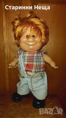 Редка голяма стара кукла Карлсон старинна кукла