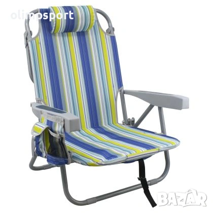 Сгъваем нисък стол, шезлонг за плаж и къмпинг MAX, Дизайн 1 /60025401/ 