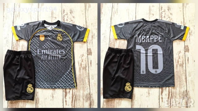 Real Madrid Black Спортен комплект Ronaldo, Vini jr, Mbappe Сезон 2026 Ново, снимка 2 - Футбол - 54335715