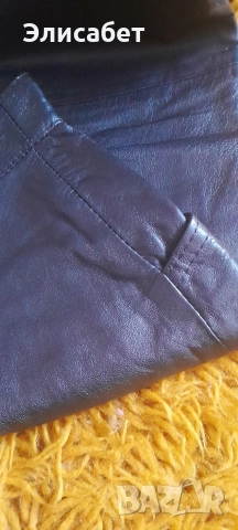 Дамска кожена пола 3/4, естествена кожа, снимка 11 - Поли - 52954201