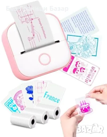 Нов Преносим стикер принтер Memoking T02 – За телефон, снимки, бележки