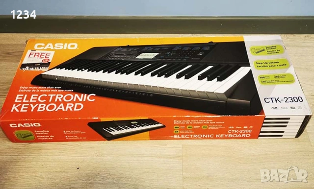 синтезатор клавир CASIO CTK-2300 пиано с 5 октави плътни клавиши и USB , снимка 10 - Синтезатори - 53949246