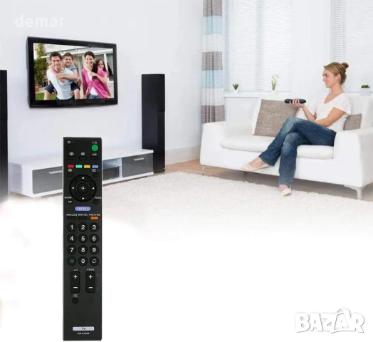 Резервно дистанционно управление за телевизор Sony RM-ED009 за телевизор Sony Bravia, снимка 2 - Дистанционни - 51264331