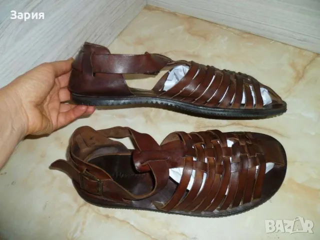 Ralph Harrison men's leather sandals №44, снимка 4 - Мъжки сандали - 56378933