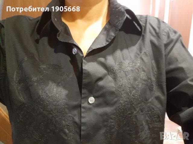 Дамска риза на REPLAY с бродерии № Л - ХЛ, снимка 5 - Ризи - 37930365