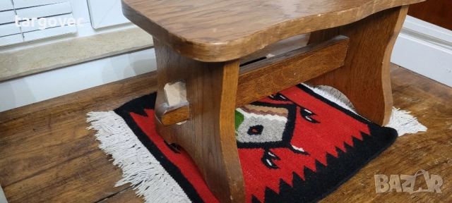 малко масивно Дъбово столче, снимка 3 - Столове - 51928701