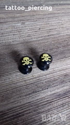 Акрилни флешове с черепче, снимка 1