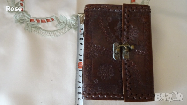 Ръчно изработен тефтер – естествена кожа., снимка 8 - Антикварни и старинни предмети - 51870772