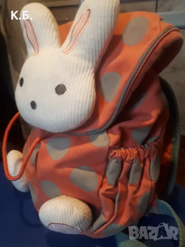 Бебешка раничка ,,Зайче" 🐰🥕🐰, снимка 1