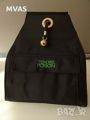  Нова дамска раничка Dior Tendre Poison черно зелено