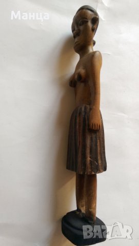  Африканска фигура, снимка 10 - Антикварни и старинни предмети - 28761088