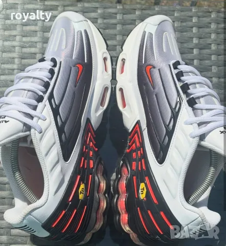 Nike Air Max TN 3 Plus White/Black/Red Нови Мъжки Маратонки Найк , снимка 3 - Маратонки - 56131314