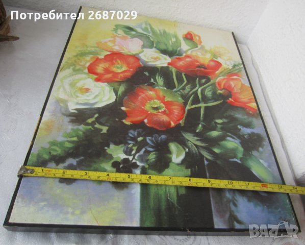 Картини, картина, мак, Много красиви макове, цветя, платно, ярки цветове , снимка 8 - Картини - 31104316